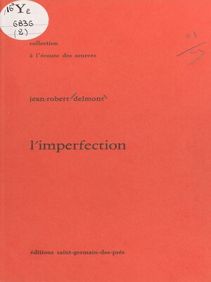 cover image of L'Imperfection